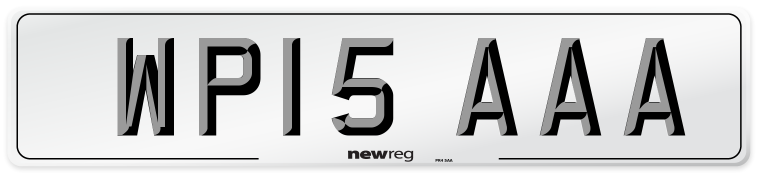 WP15 AAA Number Plate from New Reg